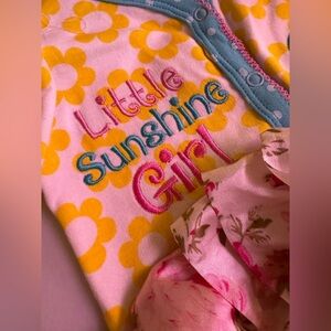 NWT! Little Sunshine Girl & ruffled Floral Onesies!